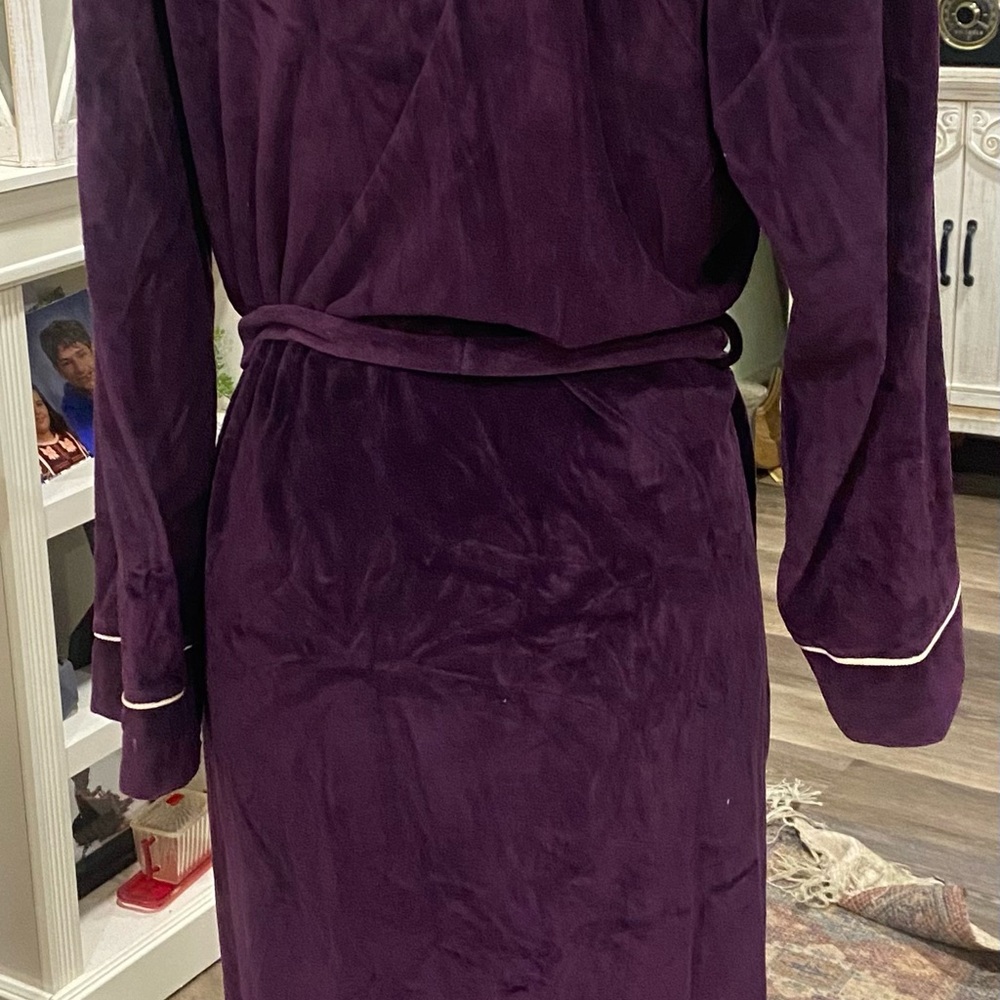 Dior Deep Purple Robe with White Label - Picture 4 of 7